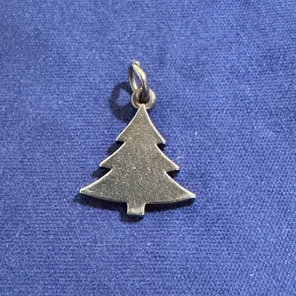 Rare and Retired James Avery Sterling Silver Christmas Tree Charm